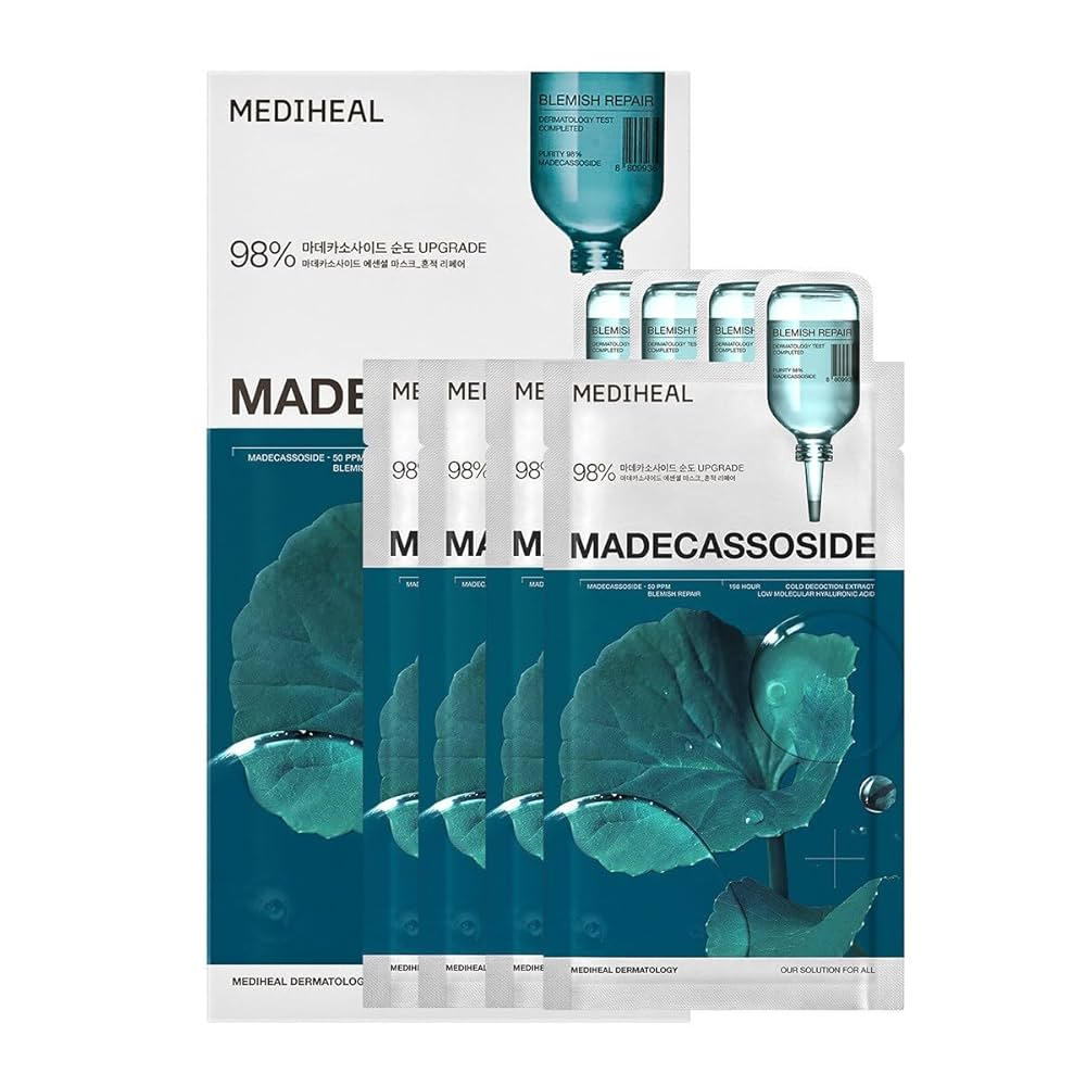 MEDIHEAL MADECASSOSIDE シートマスク　プランエス Amazon.com : Mediheal Madecassoside Essential Sheet Mask